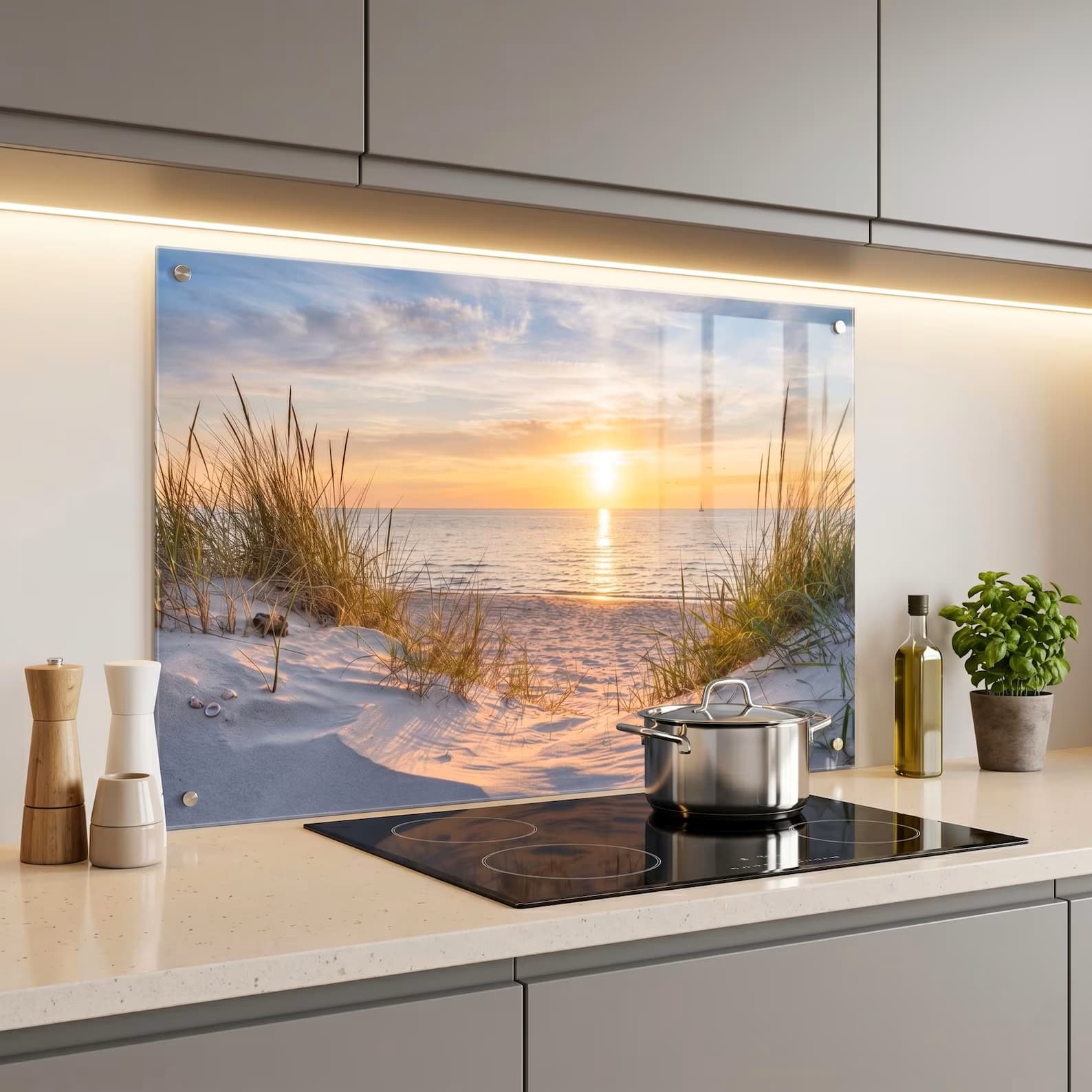 Coastal backsplash