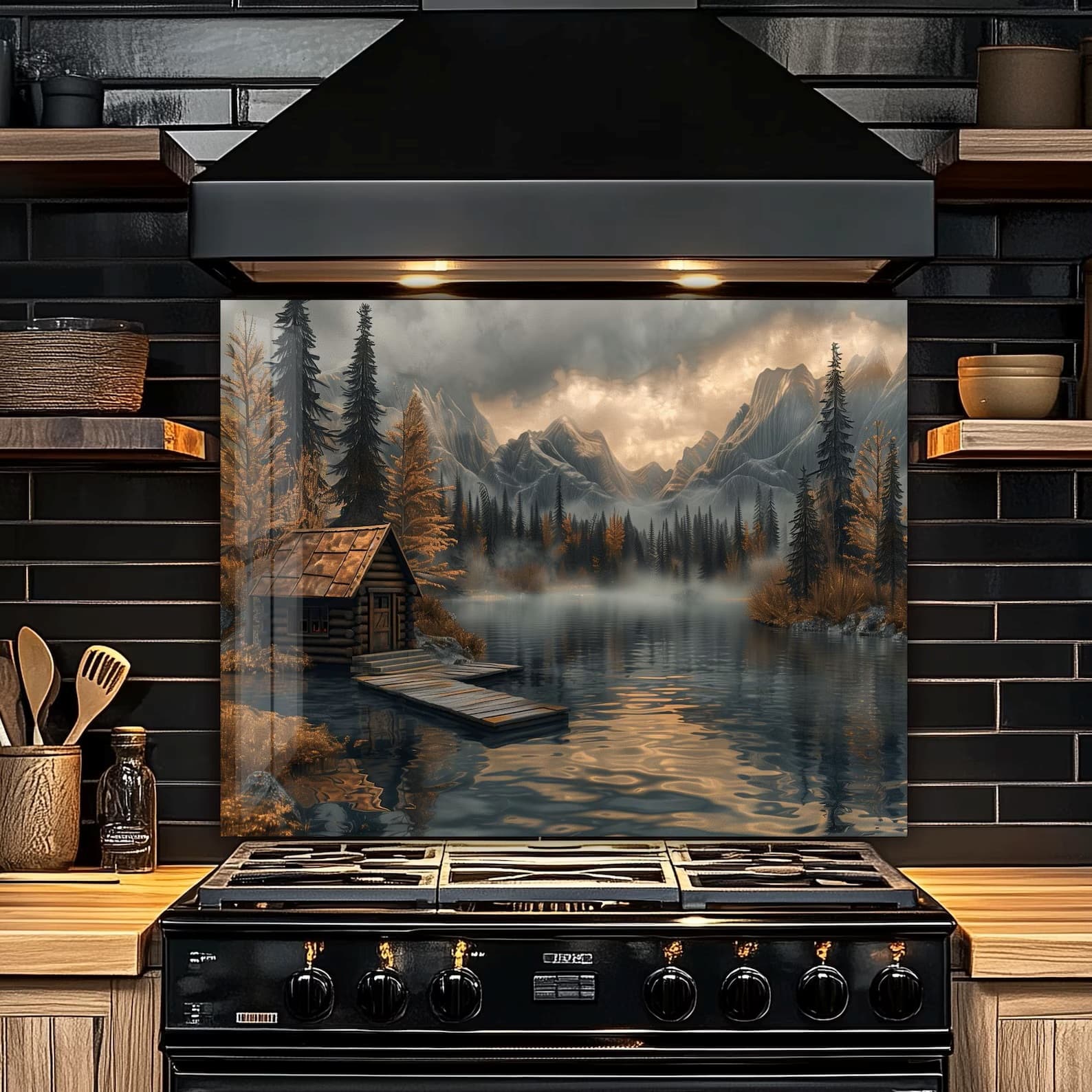 Rustic and Woodland backsplash